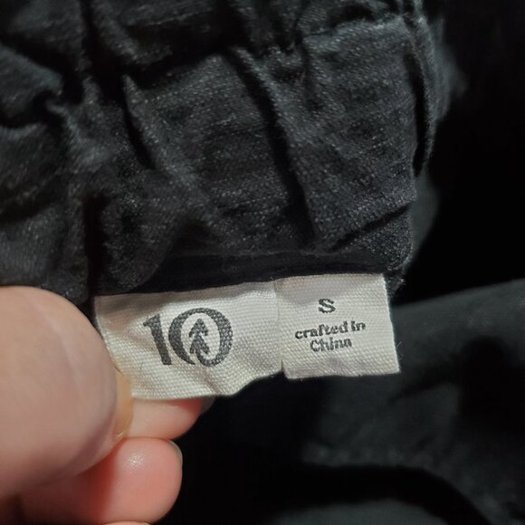 TENTREE Organic Cotton & Hemp Instow Shorts Pull-On Hi-Rise Blk Women Small x 3" - Picture 8 of 13